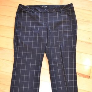 black pants express sz 16s 16 short plaid
